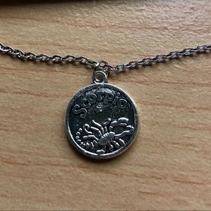NWT Handmade Scorpio Zodiac Antique Silver Coin Necklace